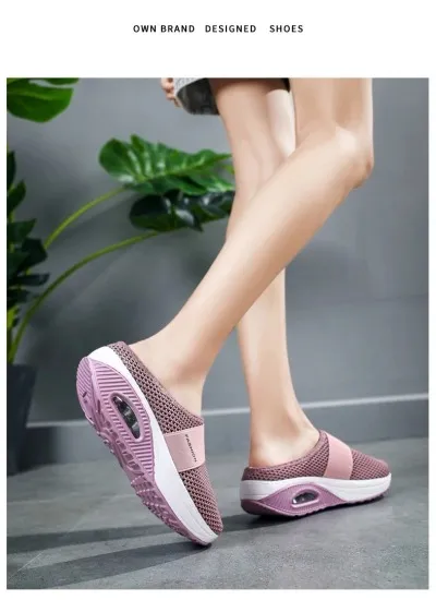  🔥2026 Summer Best Seller - Women's Cushion Slip-On Walking Shoes